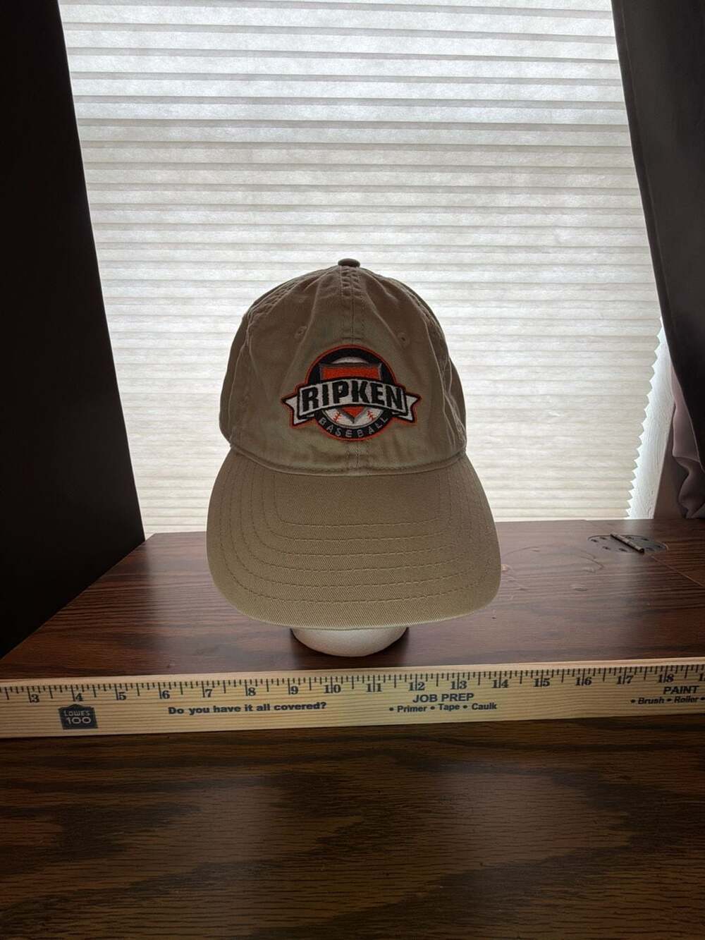 Ripken Baseball Tan Adjustable Strapback Hat Cap